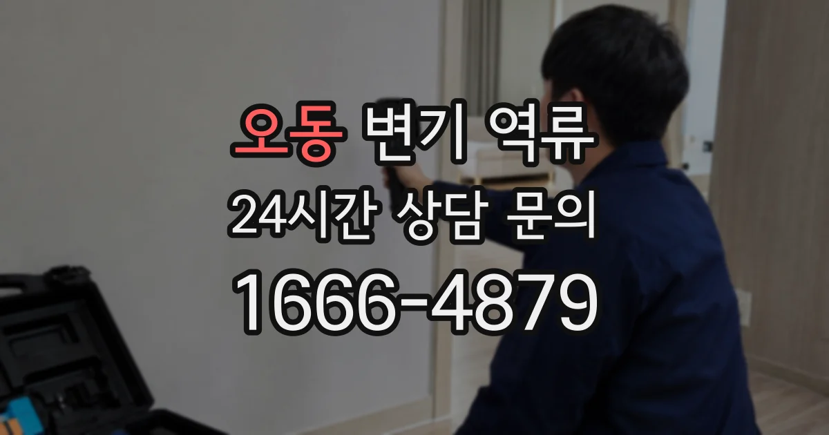 오동 변기 역류