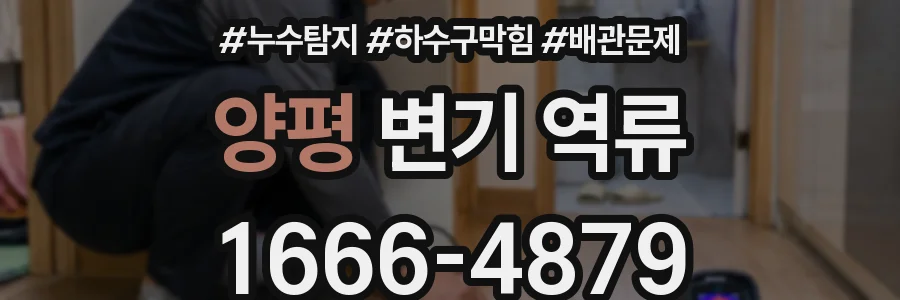 양평 변기 역류