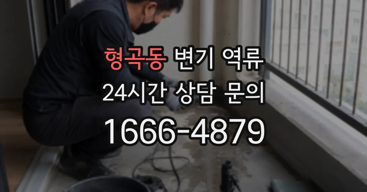 형곡동 변기 역류