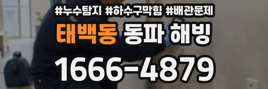 태백동 동파 해빙