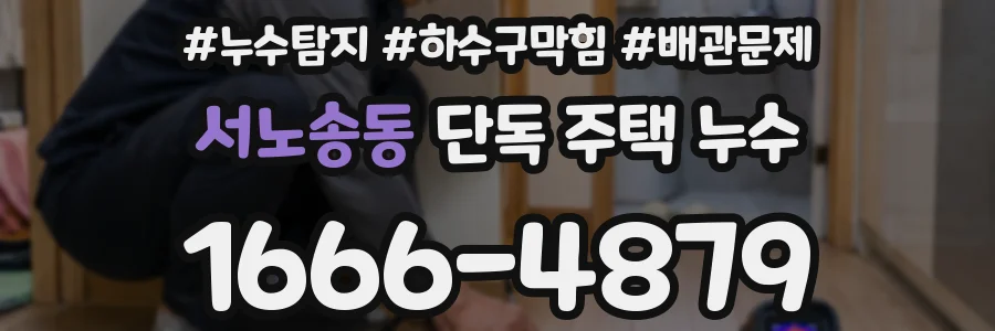 서노송동 단독 주택 누수