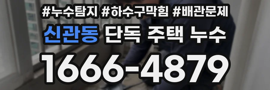 신관동 단독 주택 누수