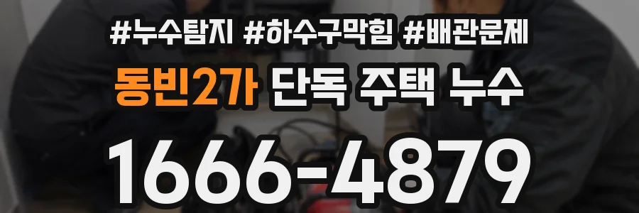 동빈2가 단독 주택 누수