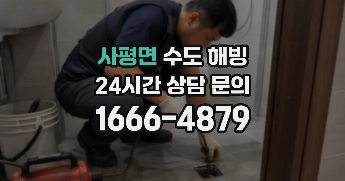 사평면 수도 해빙