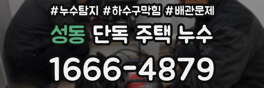 성동 단독 주택 누수