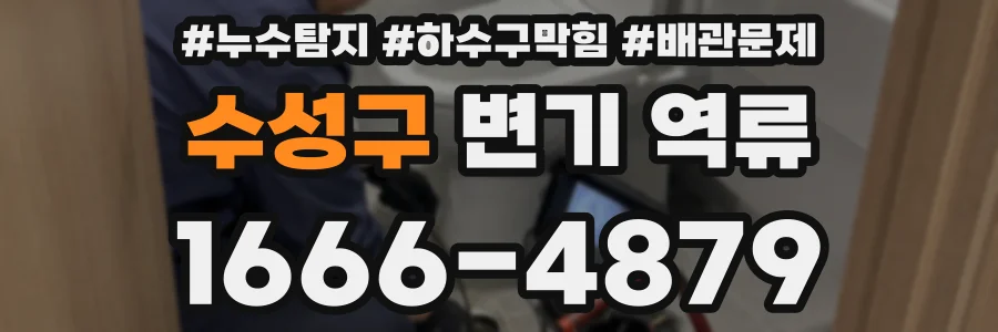 수성구 변기 역류