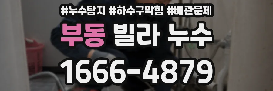 부동 빌라 누수