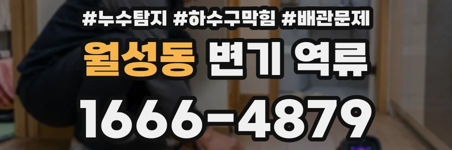 월성동 변기 역류