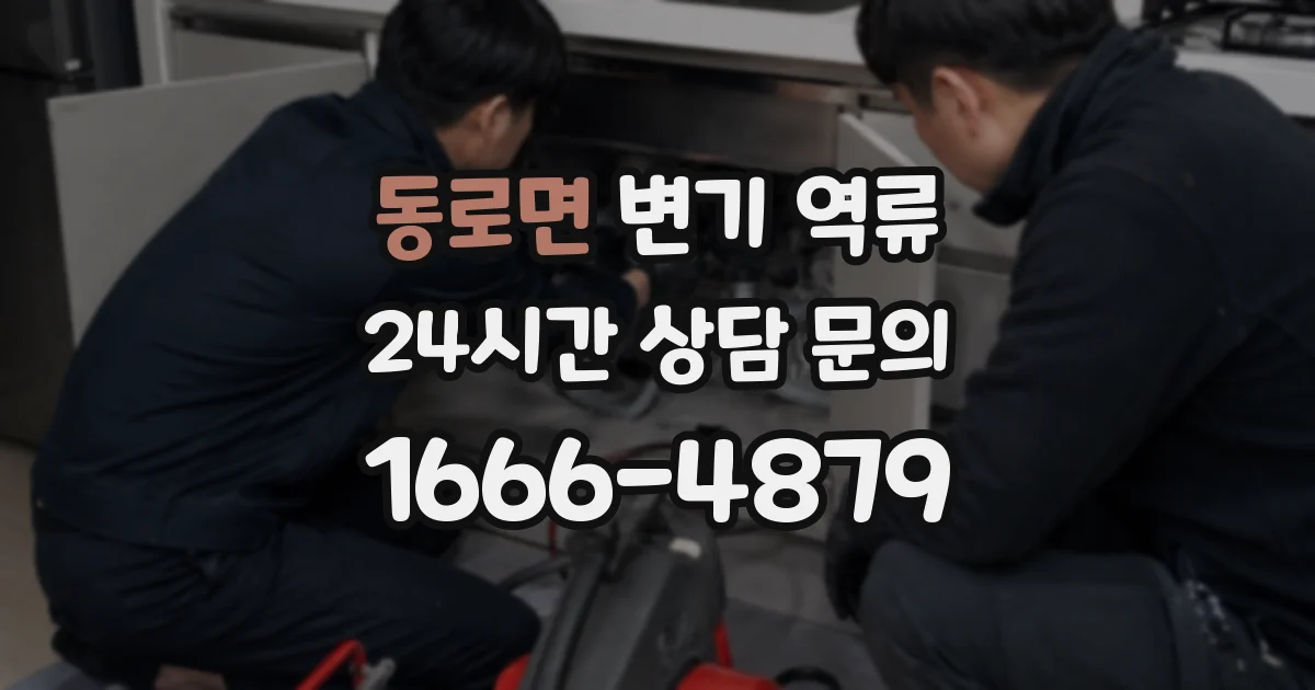 동로면 변기 역류