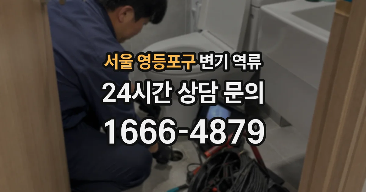 서울 영등포구 변기 역류