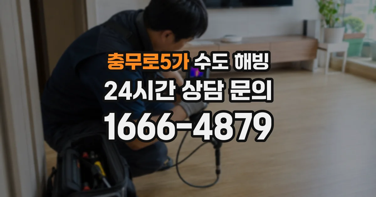 충무로5가 수도 해빙