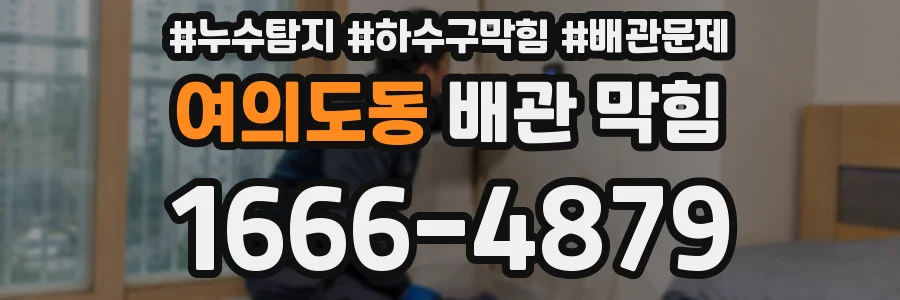 여의도동 배관 막힘