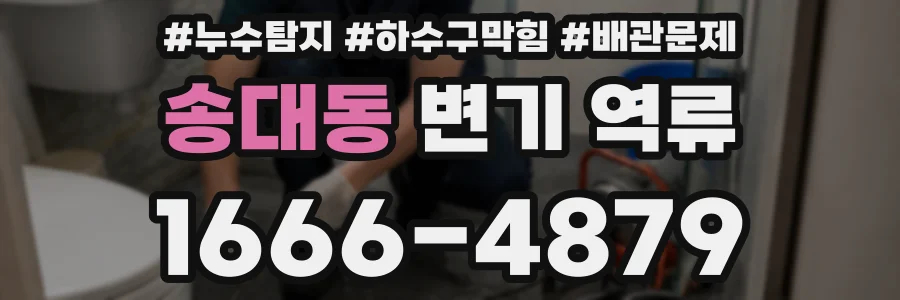 송대동 변기 역류