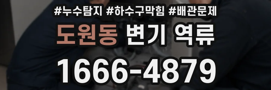 도원동 변기 역류