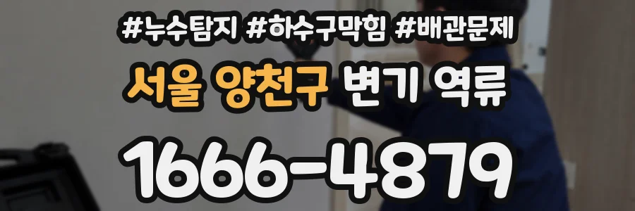 서울 양천구 변기 역류