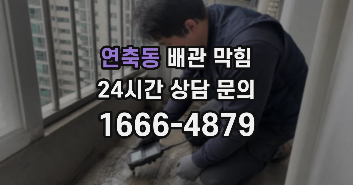 연축동 배관 막힘