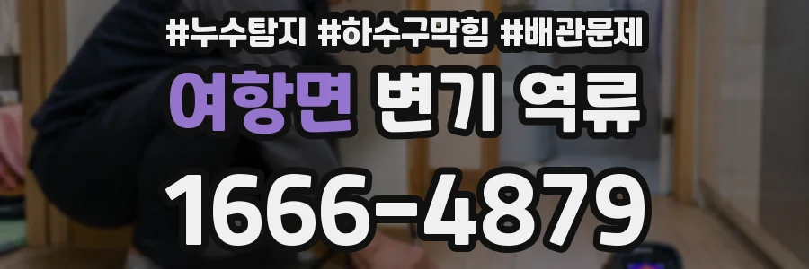 여항면 변기 역류