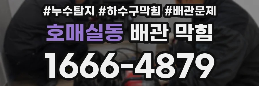 호매실동 배관 막힘