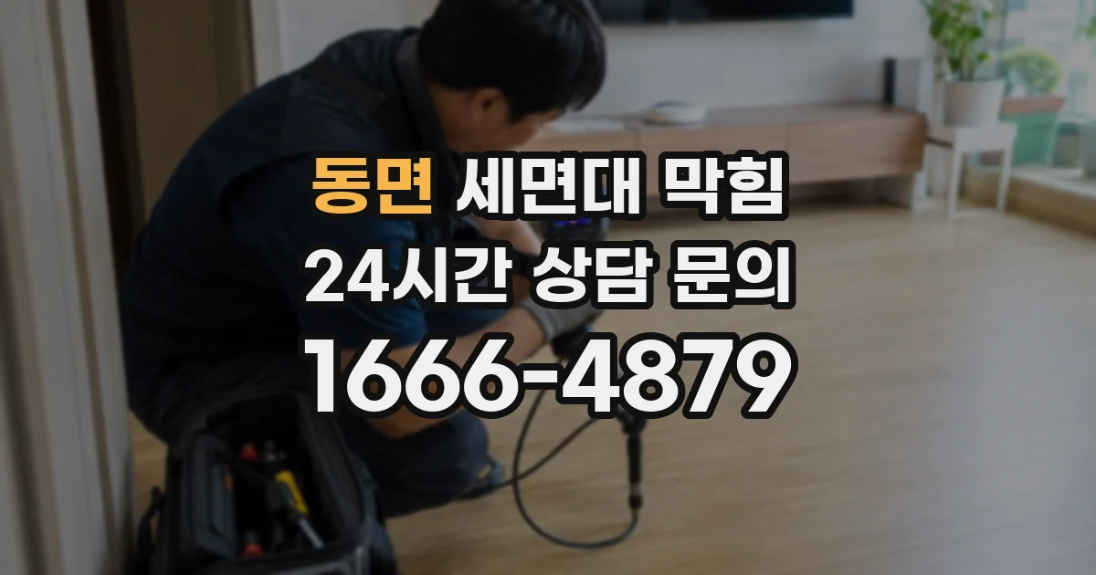 동면 세면대 막힘
