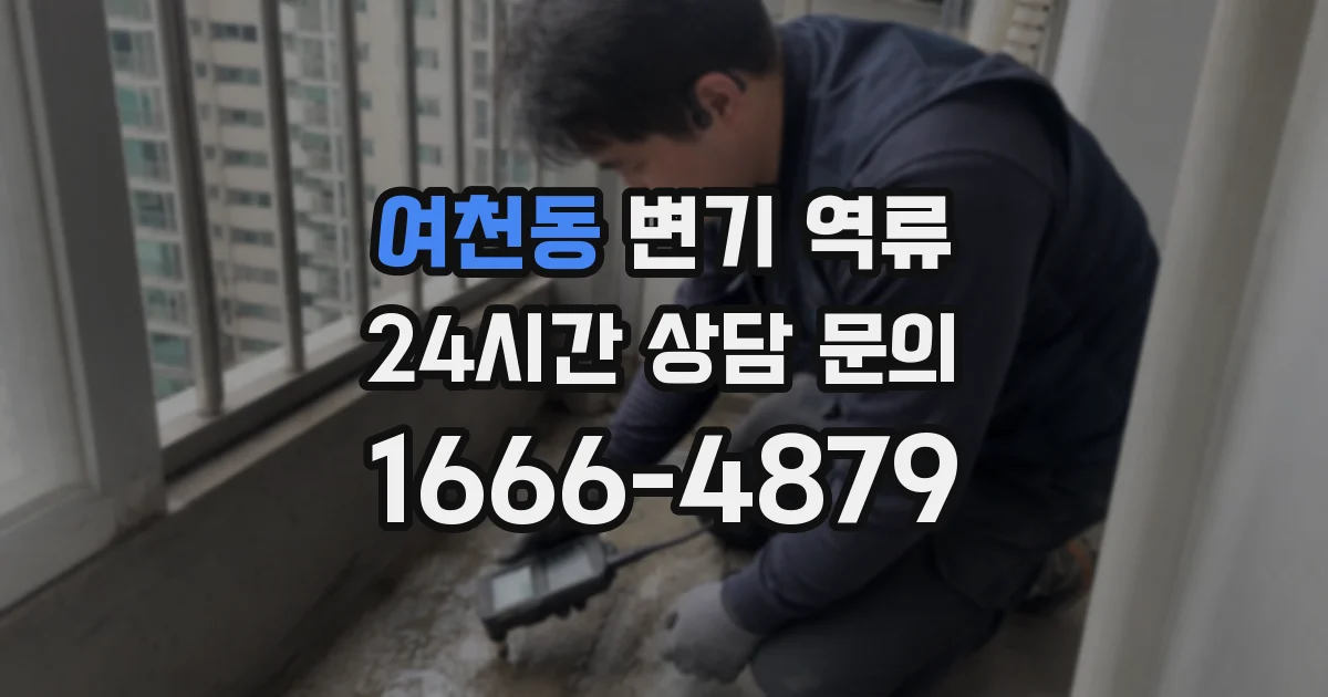 여천동 변기 역류