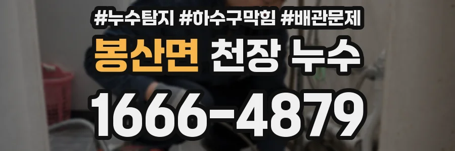 봉산면 천장 누수