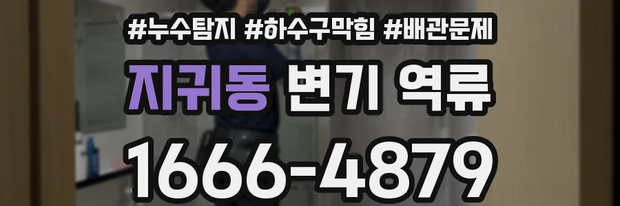 지귀동 변기 역류