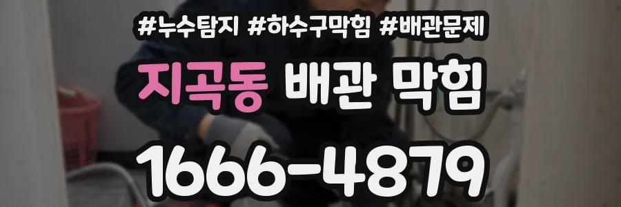 지곡동 배관 막힘