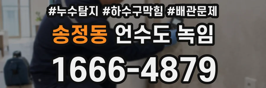 송정동 언수도 녹임