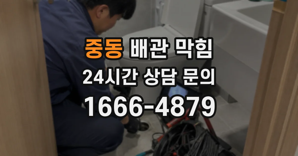 중동 배관 막힘