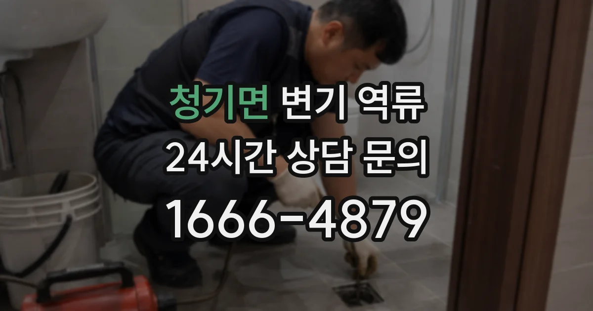 청기면 변기 역류