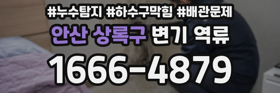 안산 상록구 변기 역류