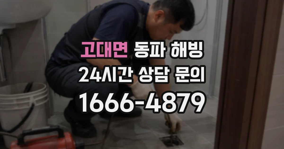 고대면 동파 해빙