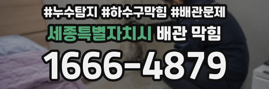 세종특별자치시 배관 막힘