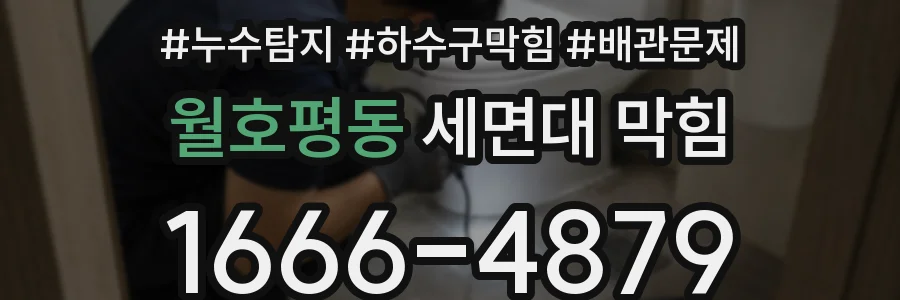월호평동 세면대 막힘
