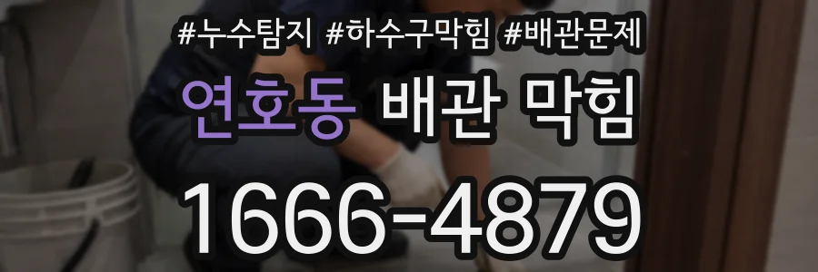 연호동 배관 막힘