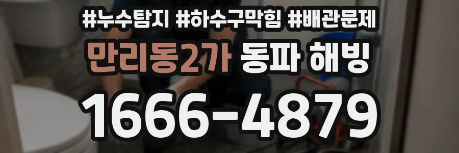 만리동2가 동파 해빙