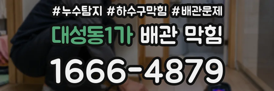 대성동1가 배관 막힘