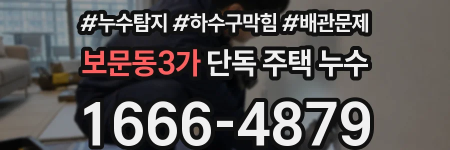 보문동3가 단독 주택 누수