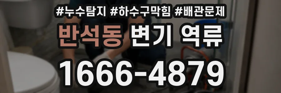 반석동 변기 역류
