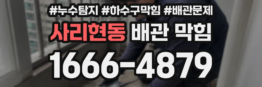 사리현동 배관 막힘