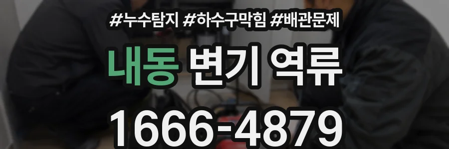 내동 변기 역류