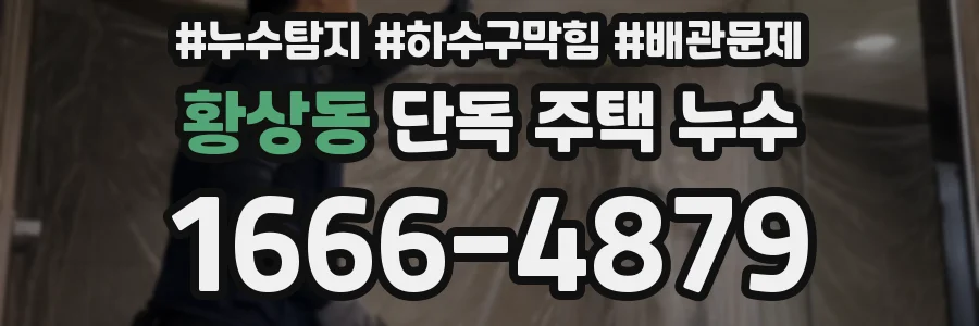 황상동 단독 주택 누수