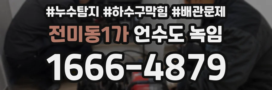 전미동1가 언수도 녹임