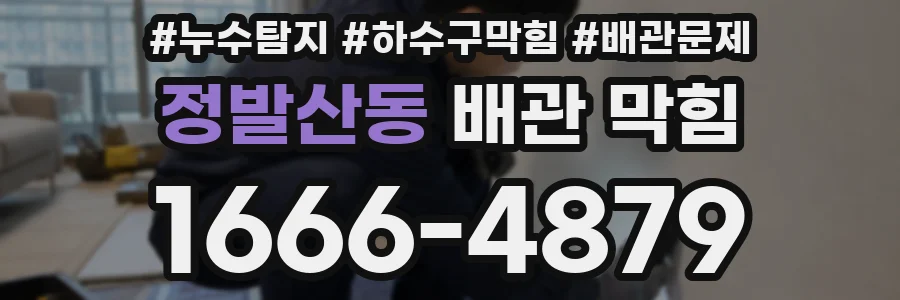 정발산동 배관 막힘