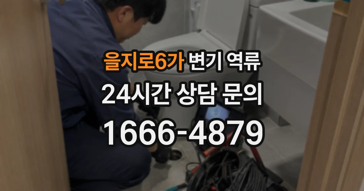 을지로6가 변기 역류