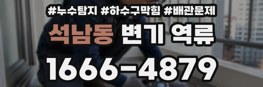 석남동 변기 역류