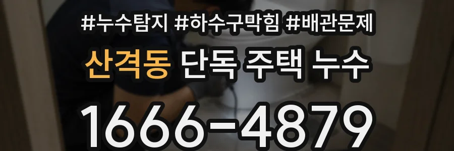 산격동 단독 주택 누수
