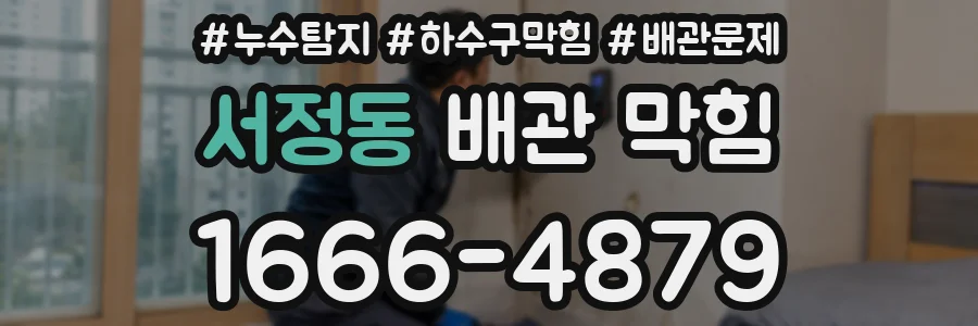 서정동 배관 막힘
