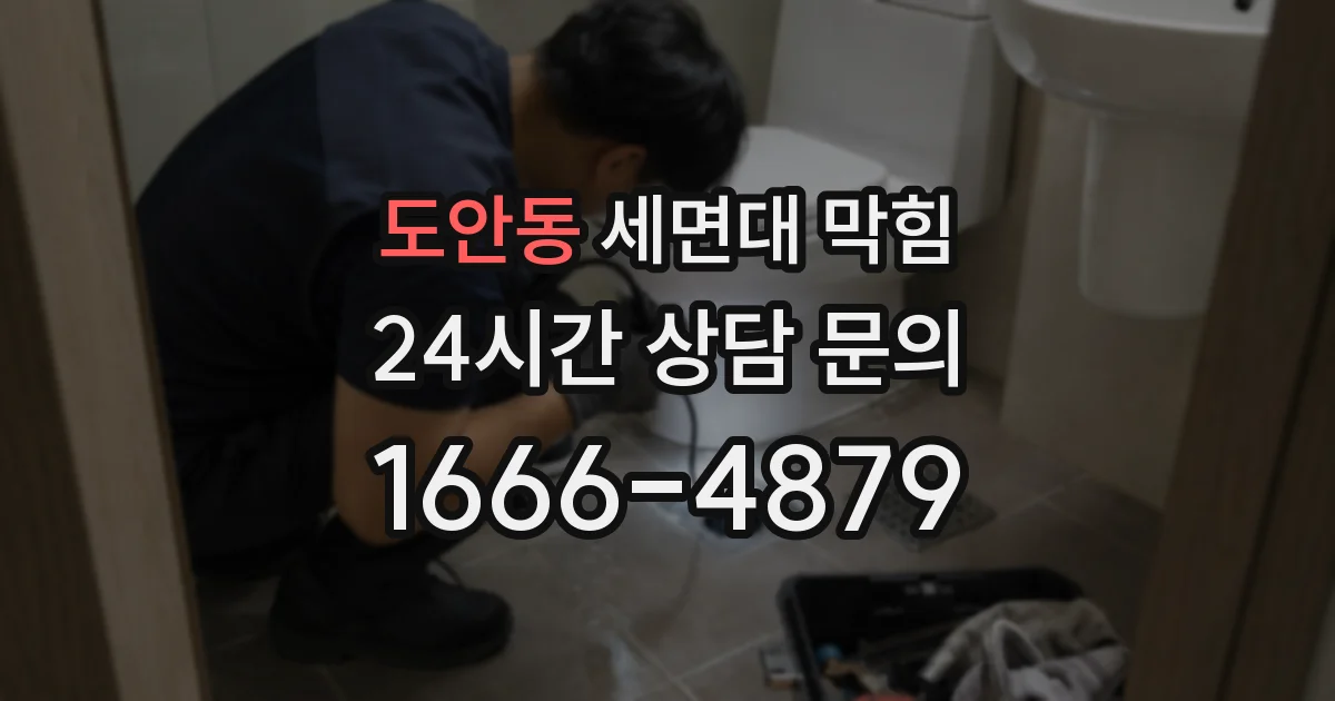 도안동 세면대 막힘