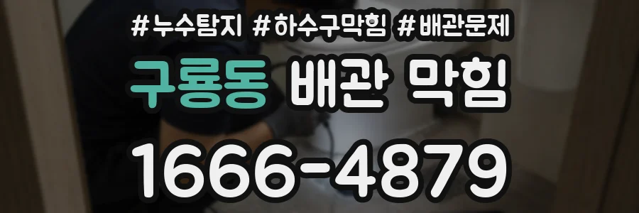 구룡동 배관 막힘